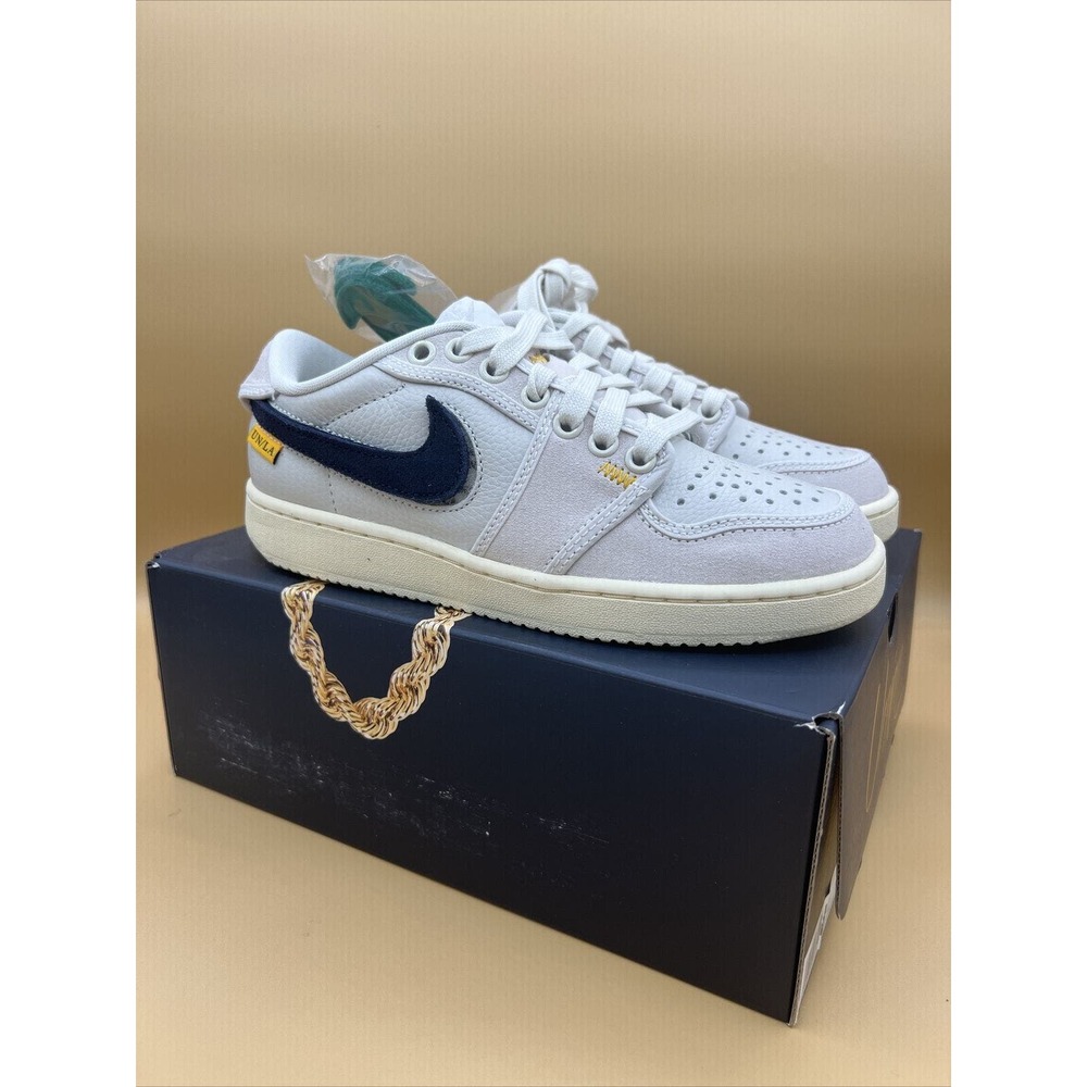 Jordan 1 Retro AJKO Low SP Union Sail Leather- Men's 4 - Picture 2 of 12